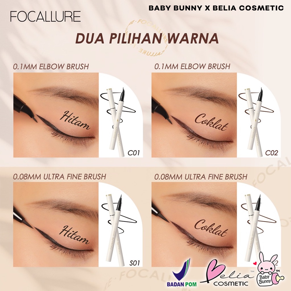 ❤ BELIA ❤ FOCALLURE Lasting Waterproof Liquid Eyeliner FA200 | Eye liner | Waterproof | Kosmetik Mata | BPOM