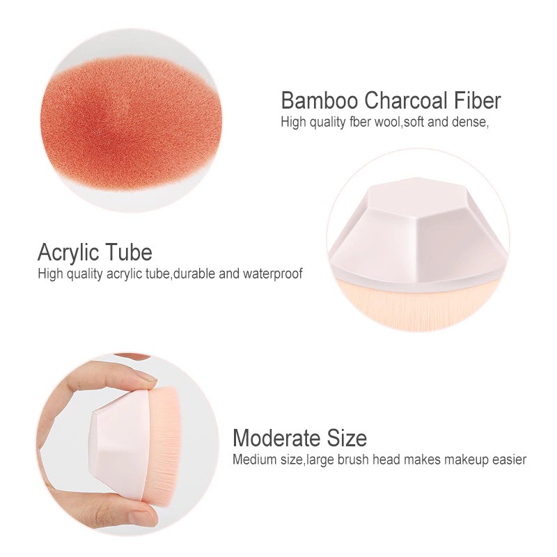 Kuas Make Up Diamond Hexagon Powder Brush / Makeup Brush