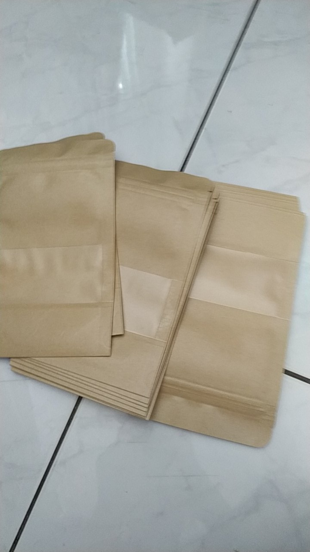 Standing Pouch + Ziplock Ecopack Window 12x20 Cm