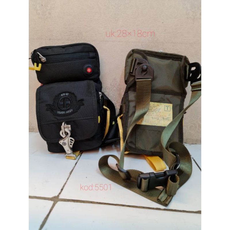 Tas selempang Tough Army Multifungsi 5501, ukuran 29x16x8