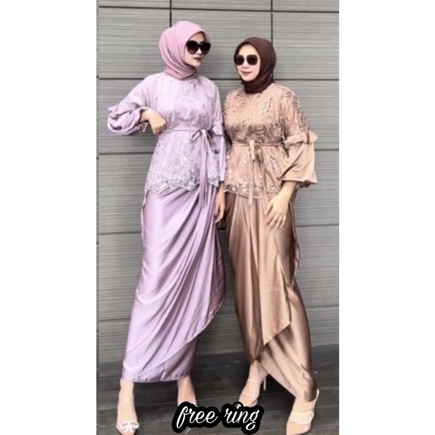 ROK LILIT POLOS SATEN VELVET / ROK POLOS BAWAHAN KEBAYA