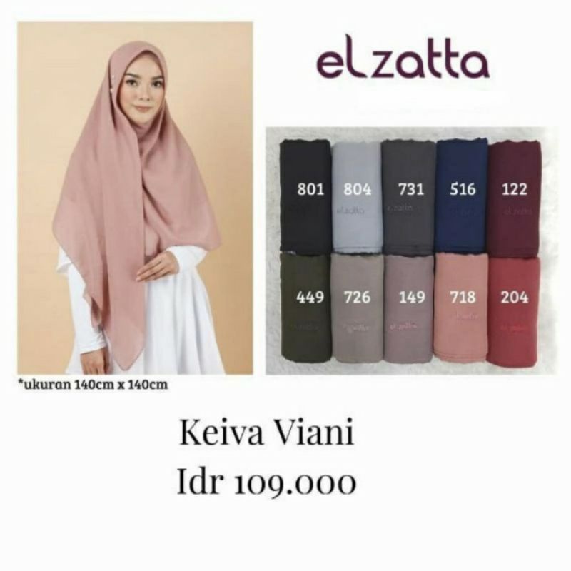 KEIVA VIANI ELZATTA/ JILBAB SEGI EMPAT SYAR'I/ JILBAB SEGI EMPAT JUMBO