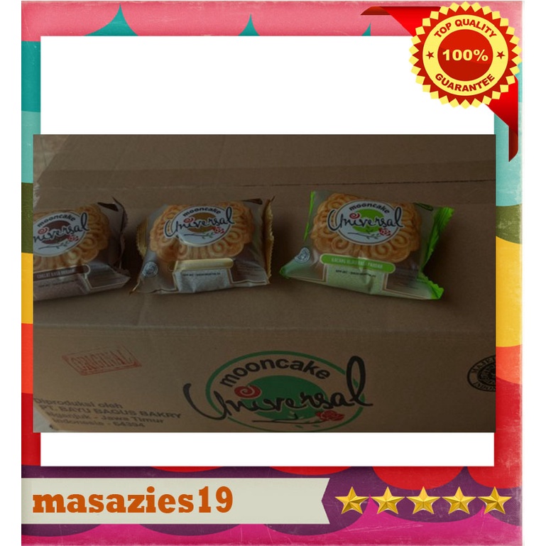 

Roti Mooncake Universal Kacang ijo Rasa Pandan, coklat dan original Enak Bermutu