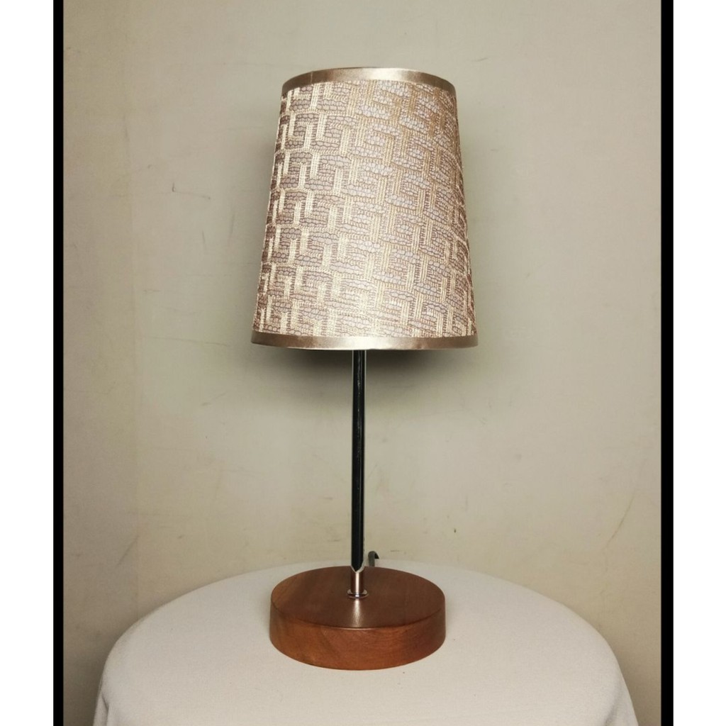 Bali Round Kap Motif F Lampu Meja Hias Dekorasi Shopee Indonesia