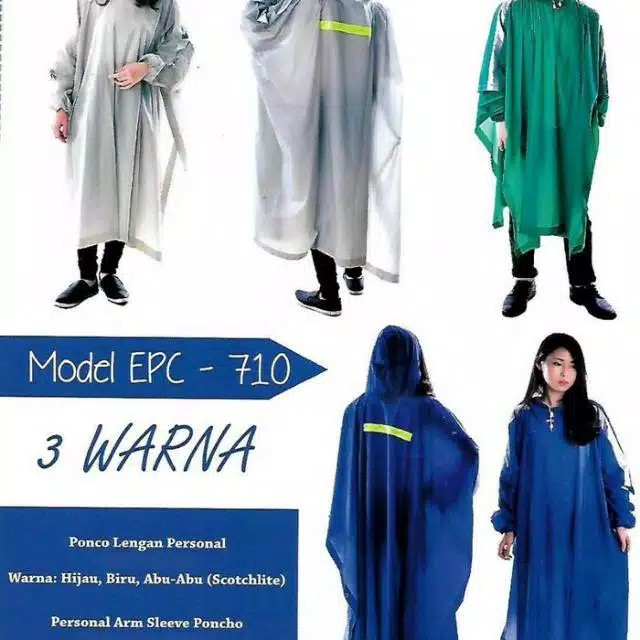 Jas Hujan Ponco Lengan Tangan ELMONDO PERSONAL EPC 710 Poncho Tangan Murah