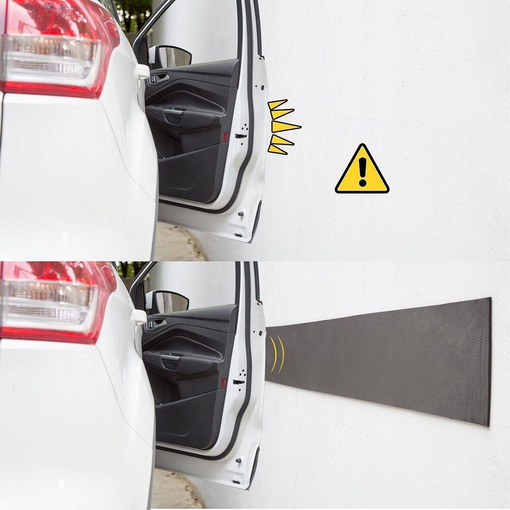 Populer 200x20cm Pelindung Pintu Mobil Hitam Bumper Safety Parkir Garasi