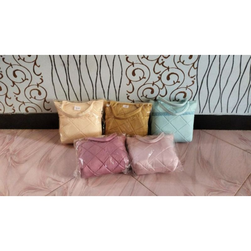 mukena parasut lajur premium