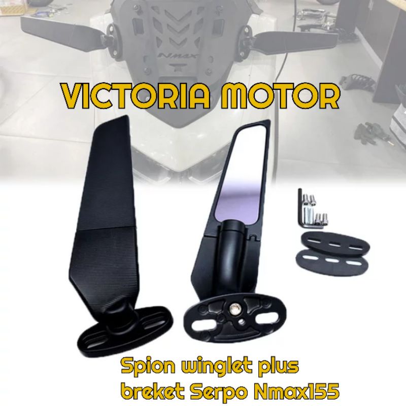 Paketan combo Spion Winglet Plus Breket Serpo Nmax Old Nmax New Nmax 155