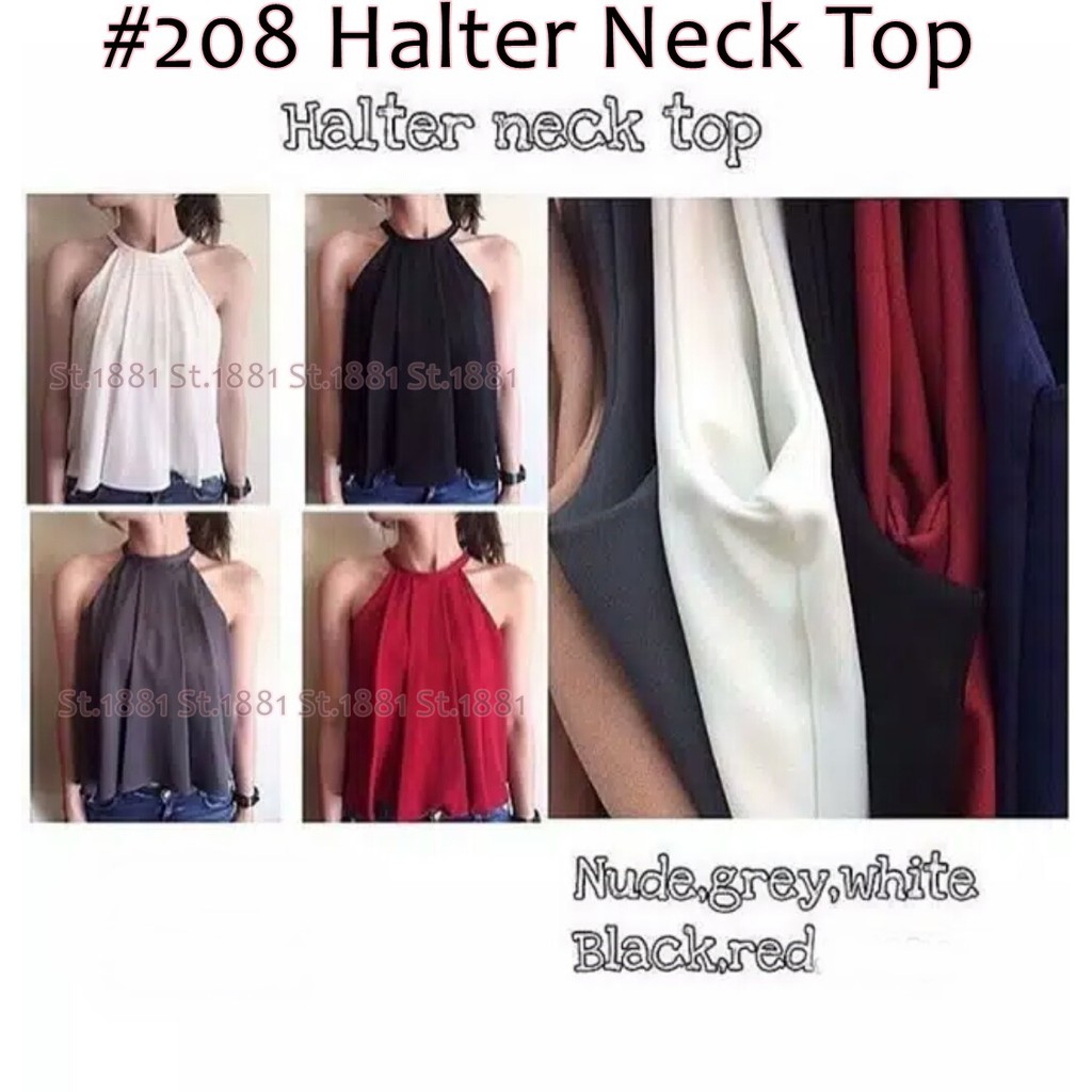 Halter Neck Top tersedia ukuran allsize dan bigsize