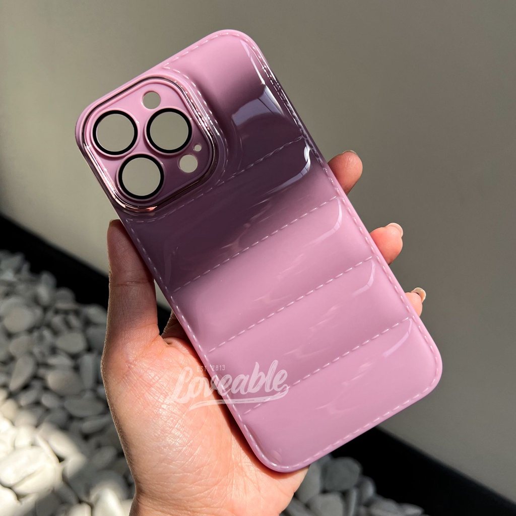 Glossy puff chrome campro for iphone 7 8 plus xr xs max 11 12 13 pro max