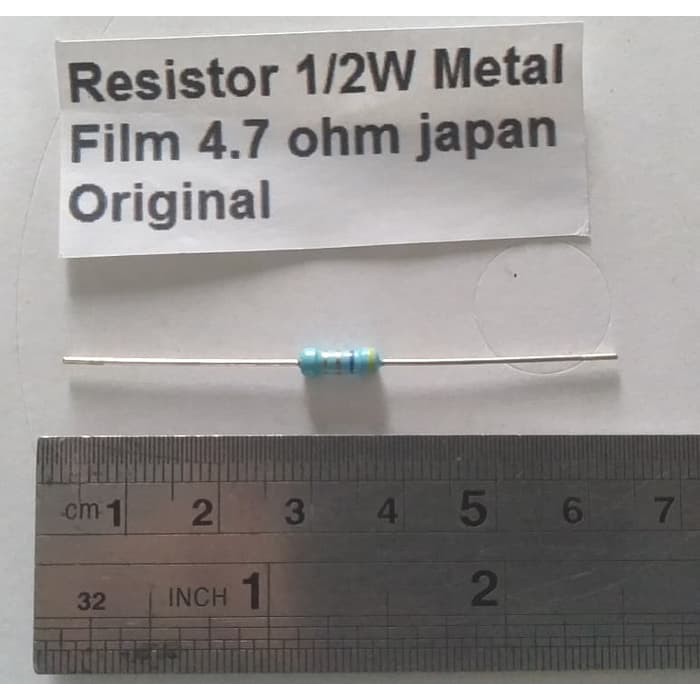 Resistor 1/2W Metal Film 4.7 ohm japan Original