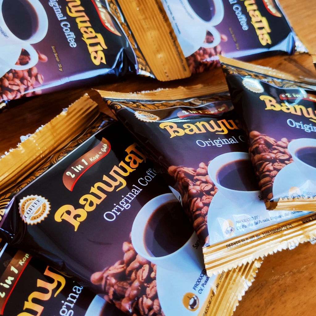 Kopi Bali Asli Banyuatis 2 in 1 Kemasan 10 Sachet