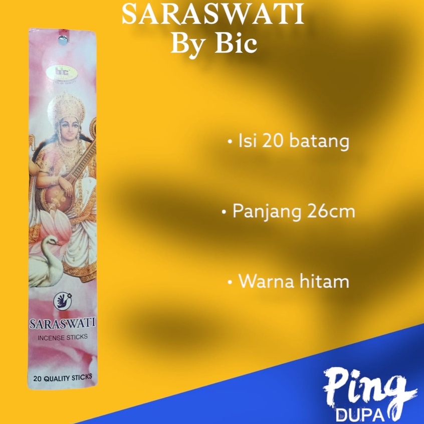 Dupa Hio Saraswati Dewi Kebijaksanaan by Bic Isi 20 Batang