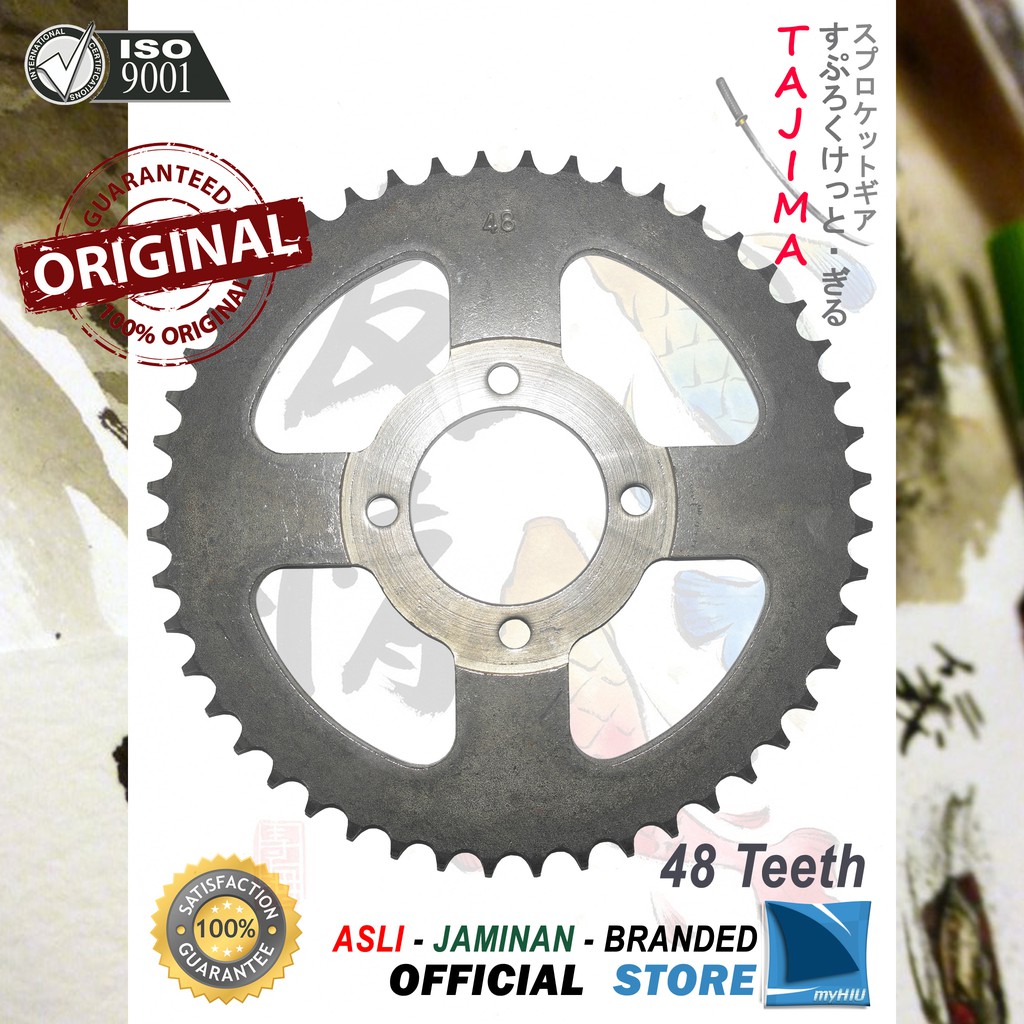 Gigi Tarik 40T ~ 53T HONDA Supra, Supra Fit Lama Gir Belakang - Rear Sprocket Gear TAJIMA