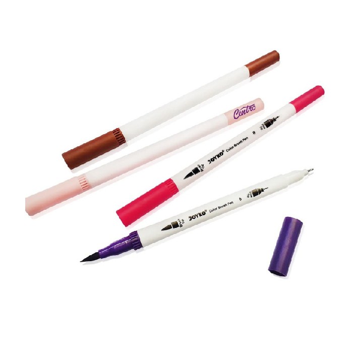 

Brush Limited Unik Double warna Pen isi 24 Set Joyko Tip Color -