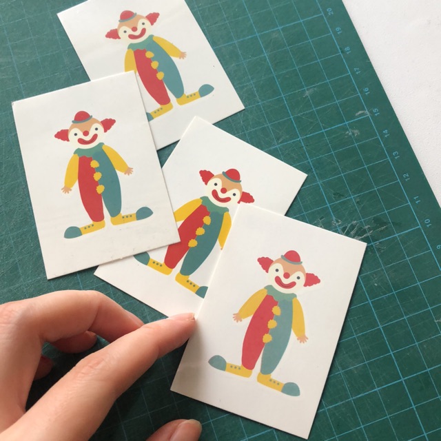 

POTATOO Clown tattoo sticker