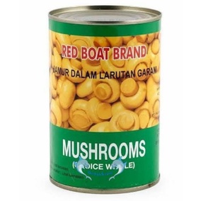

Jamur Kancing Kaleng Champignons 425gr / Mushroom red boat brand Choice Whole