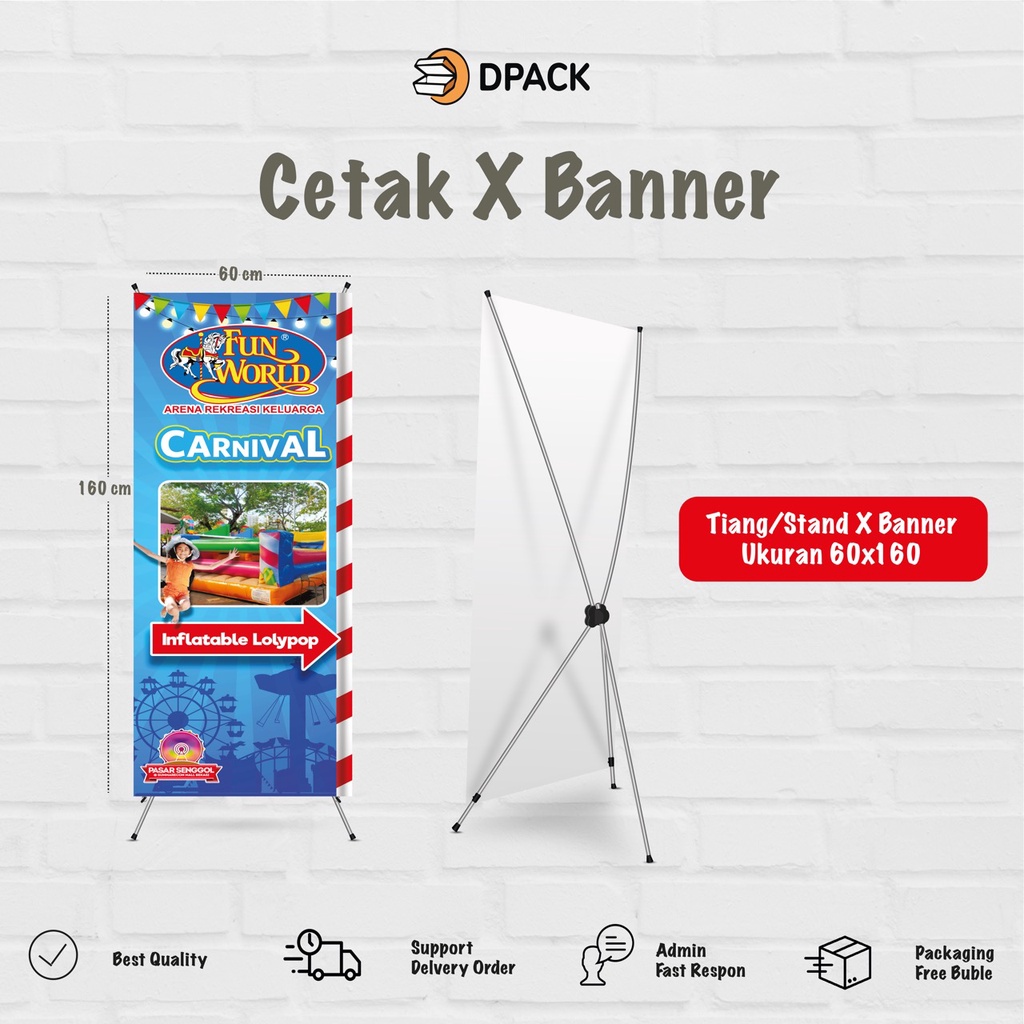RB CETAK X BANNER / Y BANNER / STAND BANNER / STANDING BANNER MURAH / X BANNER WISUDA GRADUATION