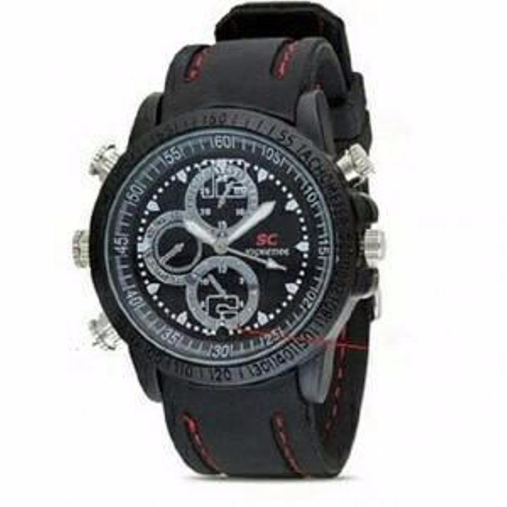 Neo Jam Tangan Kamera Pengintai Karet Spy Camera Watch Rubber