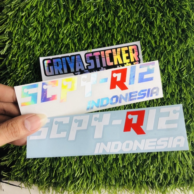 Cutting Sticker SCPY-R12 INDONESIA stiker scoopy R12 viral