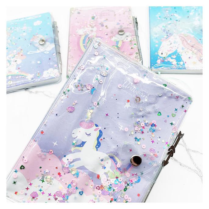 

Buku notebook unicorn air gliter TERJAMIN