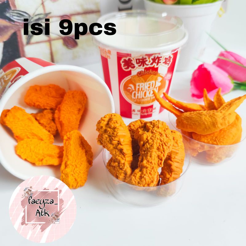 

Penghapus ayam penghapus bentuk ayam goreng isi 9pcs penghapus lucu unik murah meriah penghapus viral