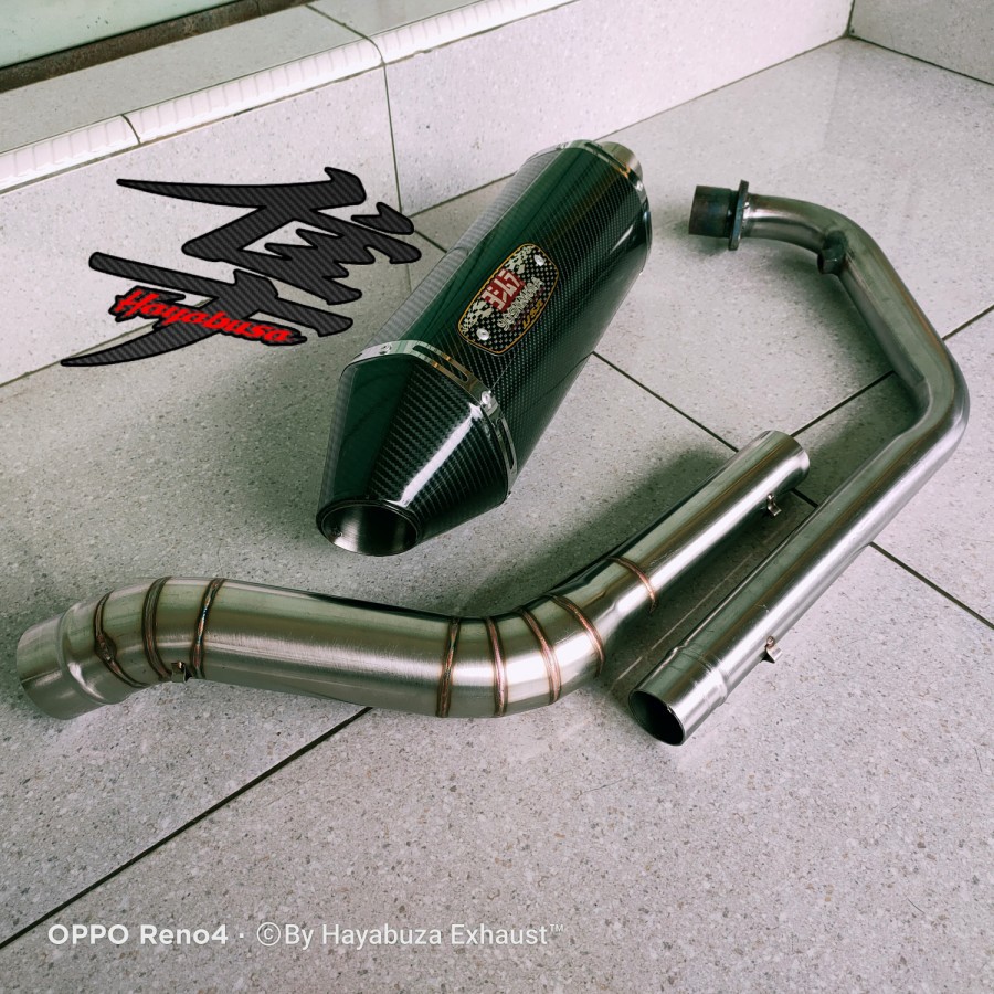 Knalpot Racing Yoshimura R77D Carbon Fullsystem Fu Gsx Byson R15 Cbr Vixion