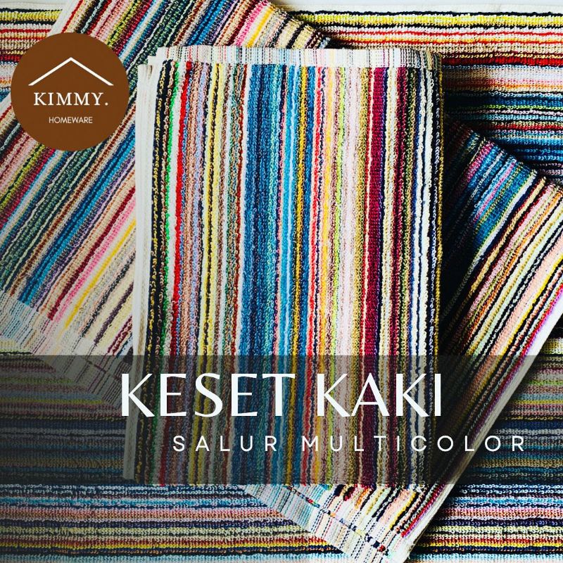 KESET KAKI SALUR MULTICOLOR / KESET KAMAR MANDI / KESET MURAH / LAP KAKI / KESET SALUR