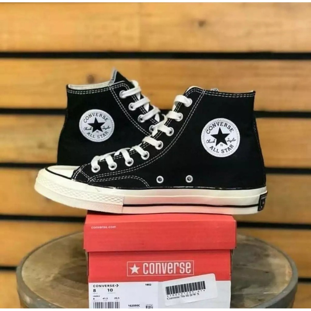 SEPATU PREMIUM CONVERSE ALL STAR 70s HIGH/TINGGI BLACK STYLE CASUAL SNEAKERS NEW