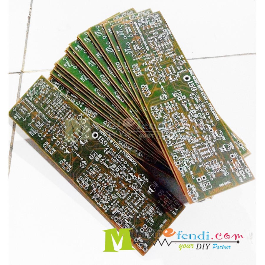 PCB Tone Control Stereo Plus MIC Echo PT2399 ponorogo 159