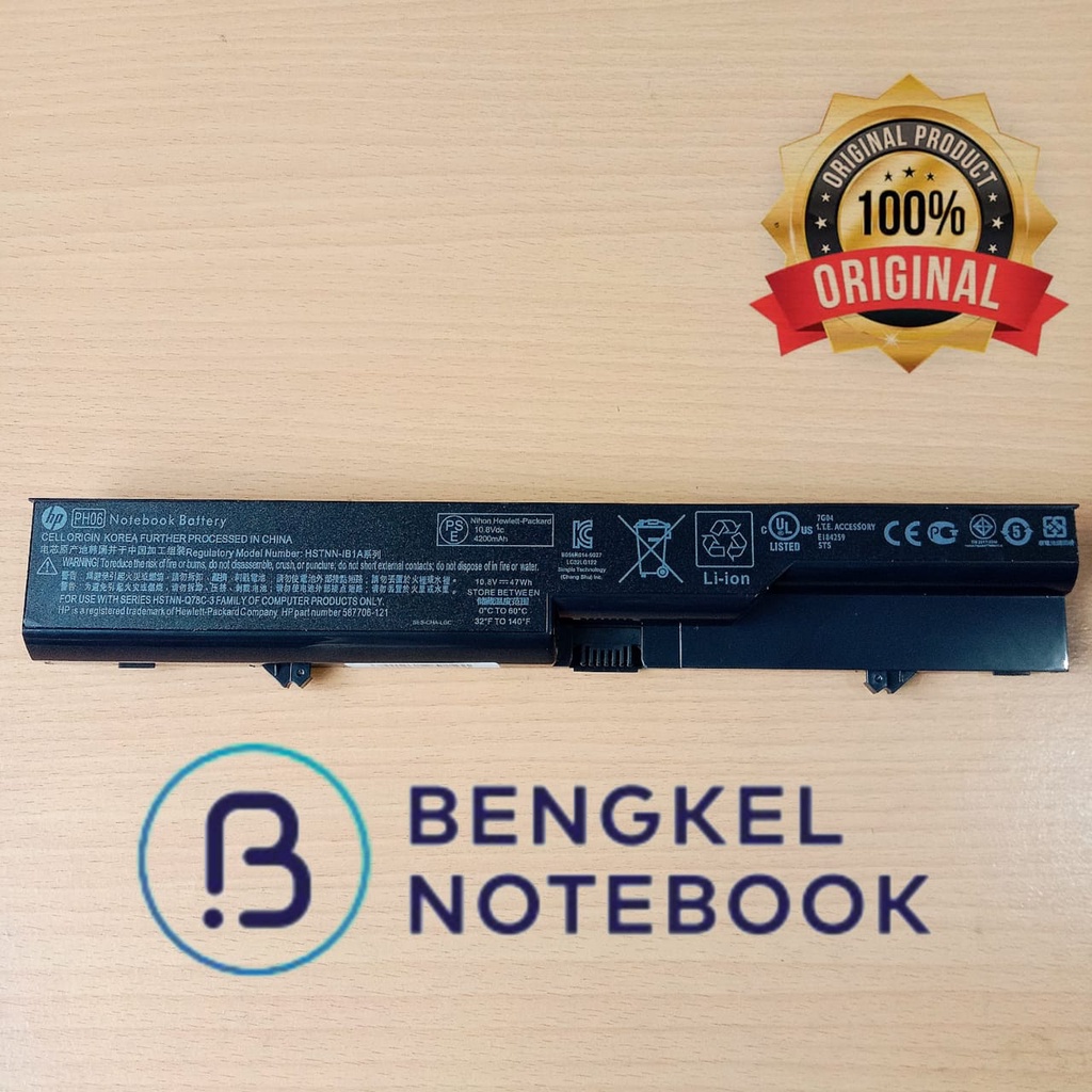 Baterai Laptop Hp ProBook Compaq HSTNN-Q78C HSTNN-Q78C-3 587706-761 HSTNN-Q78C-4 HSTNN-Q81C PH06 Original