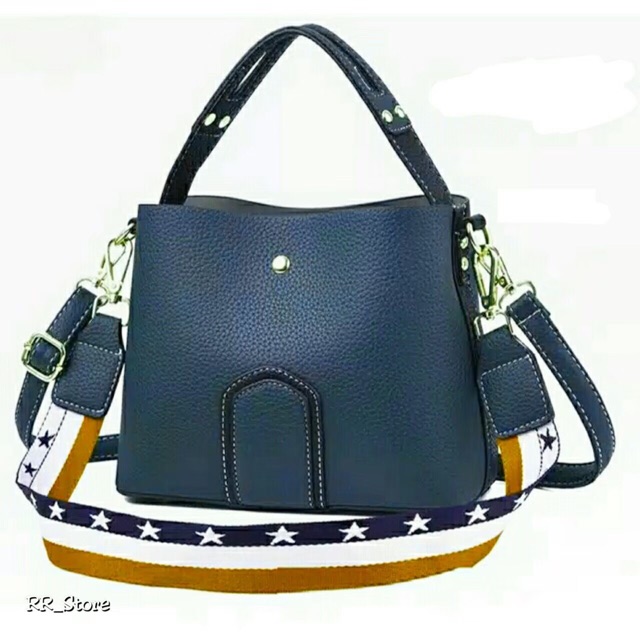 New Tas Hand Bag SOBEACH-ARROW BUTTON Free Tali Selempang Bendera /tas selempang flag /tas batam