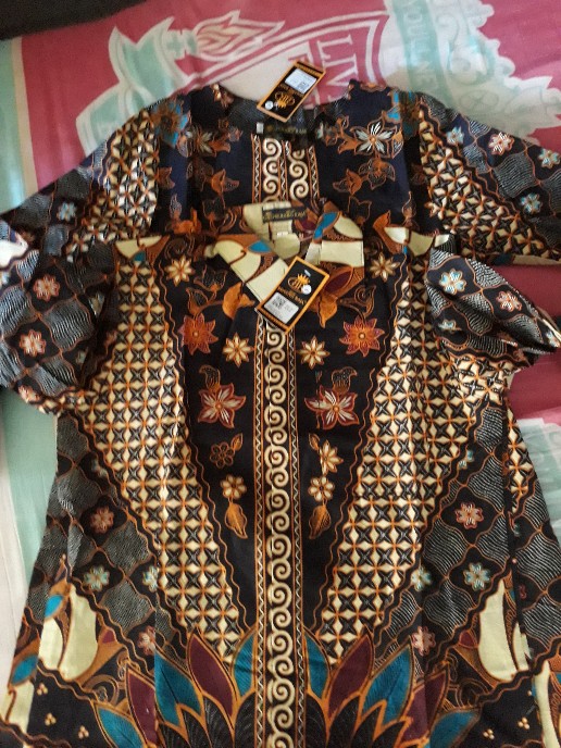 Benang Raja Kemeja Batik Kombinasi Tulis Primis Lapis Furing Lengan Panjang