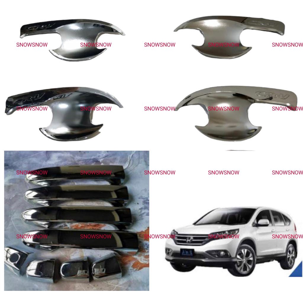 Paket Outer Handle Cover Grand All New Crv 2013 2016 Chrome