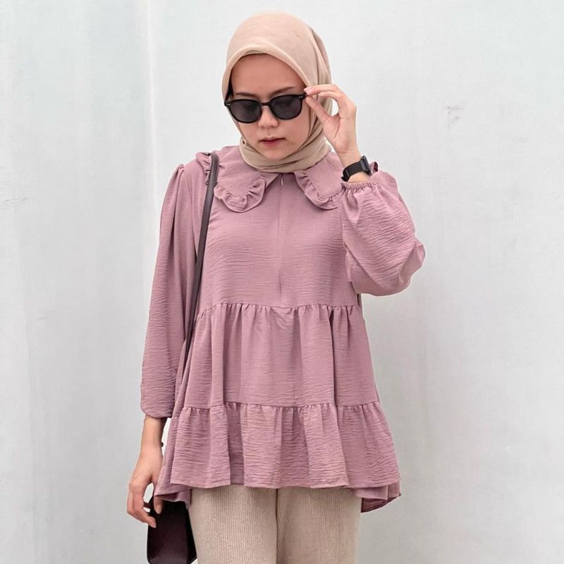 Blouse Crienkle Airflow//Atasan Wanita Dewasa