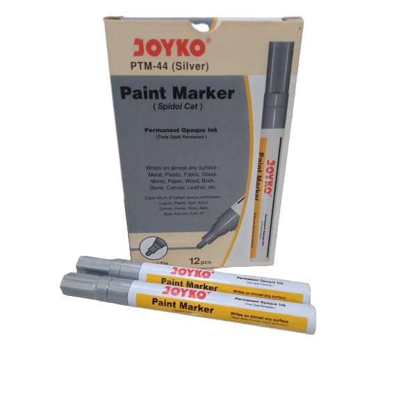 

Per Pcs Paint Marker Joyko Silver PTM-44 / Spidol Cat Joyko Permanent