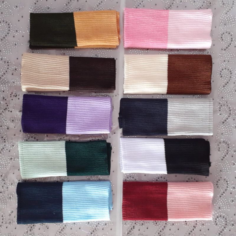 Ciput rajut 2 warna ( PAKET ISI 5 PCS)