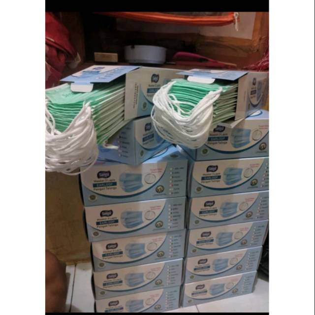 Masker Sensi 3ply 1 Box 40pcs Sensi Mask