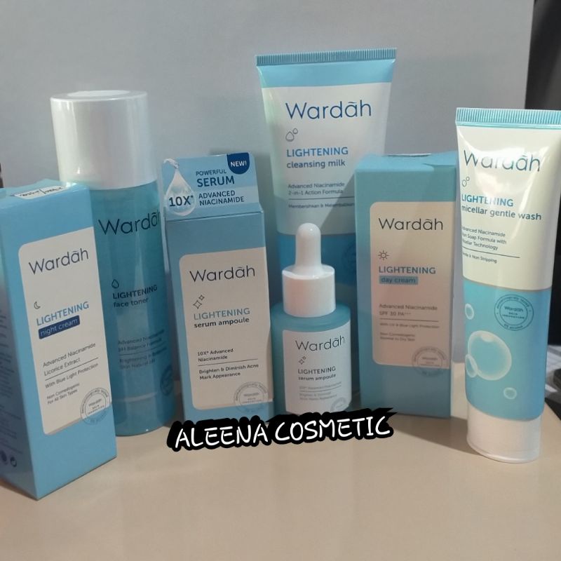 paket wardah lightening lengkap hemat/paket wardah