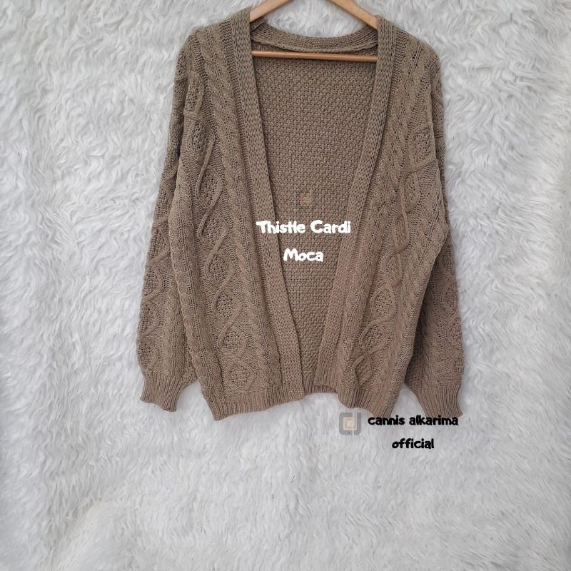 [NEW] Cardigan Cable Thistle Series - Cardigan Rajut Tebal-Cardigan Musim Dingin-1