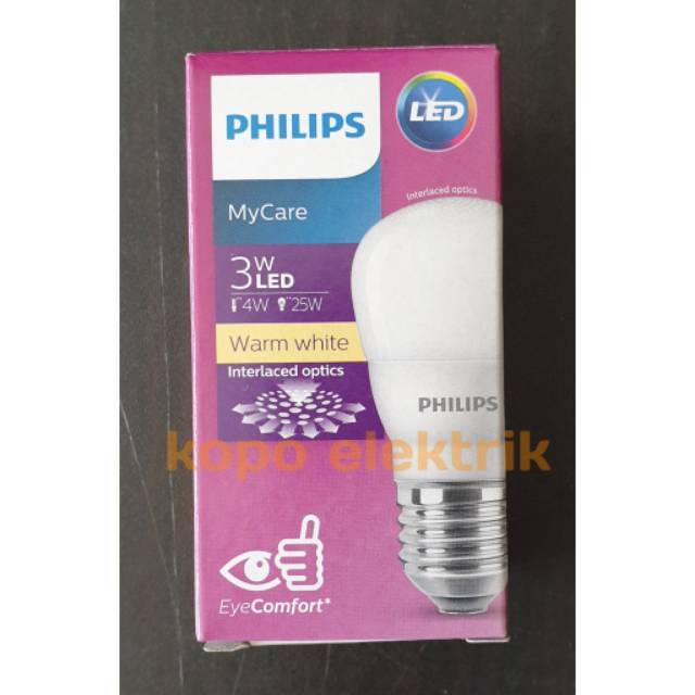 Lampu Led Philips 3w Kuning 3 Watt Warmwhite