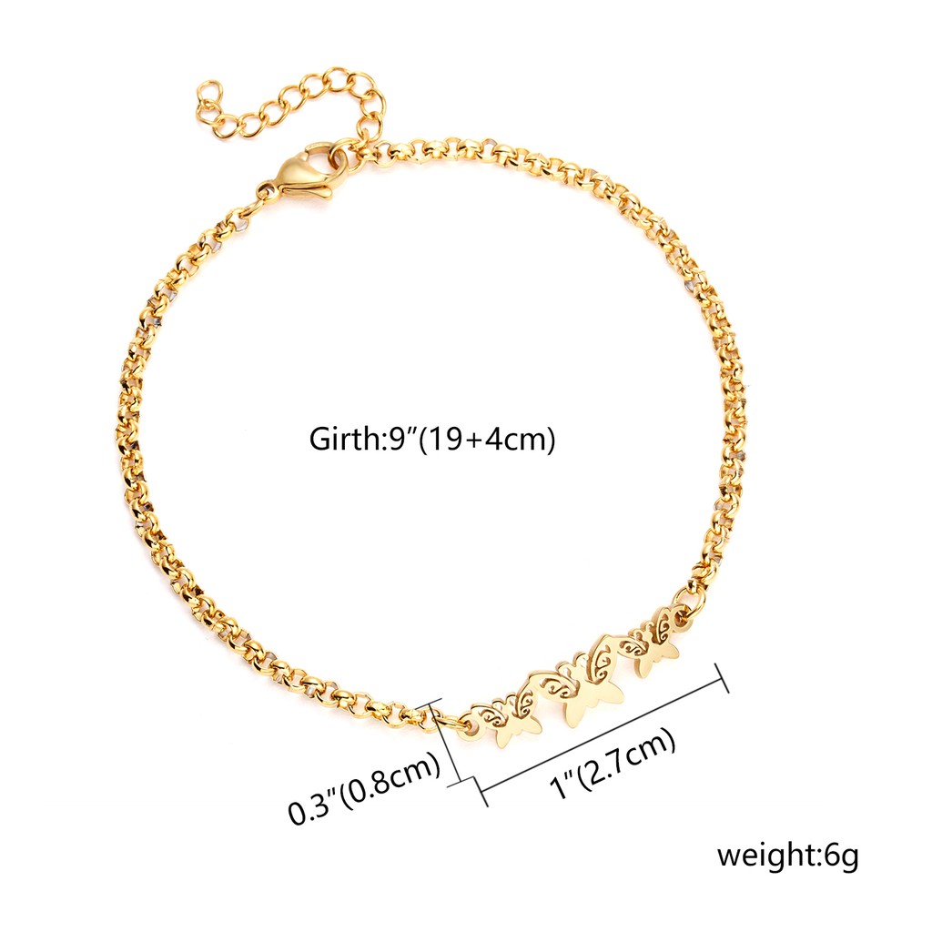 Gelang Tangan Rantai Stainless Steel Aksen Simpul Pita ECG Hollow Untuk Wanita