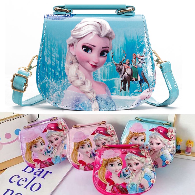 【COD√】 TAS SELEMPANG BAHU ANAK MOTIF KARTUN PRINCESS SOFIA FROZEN LUCU TAS IMPORT