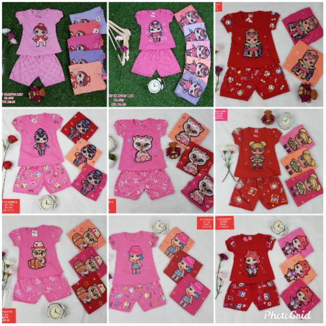 SETELAN FASHION ANAK PEREMPUAN 2-7 TAHUN MOTIF CAMPUR