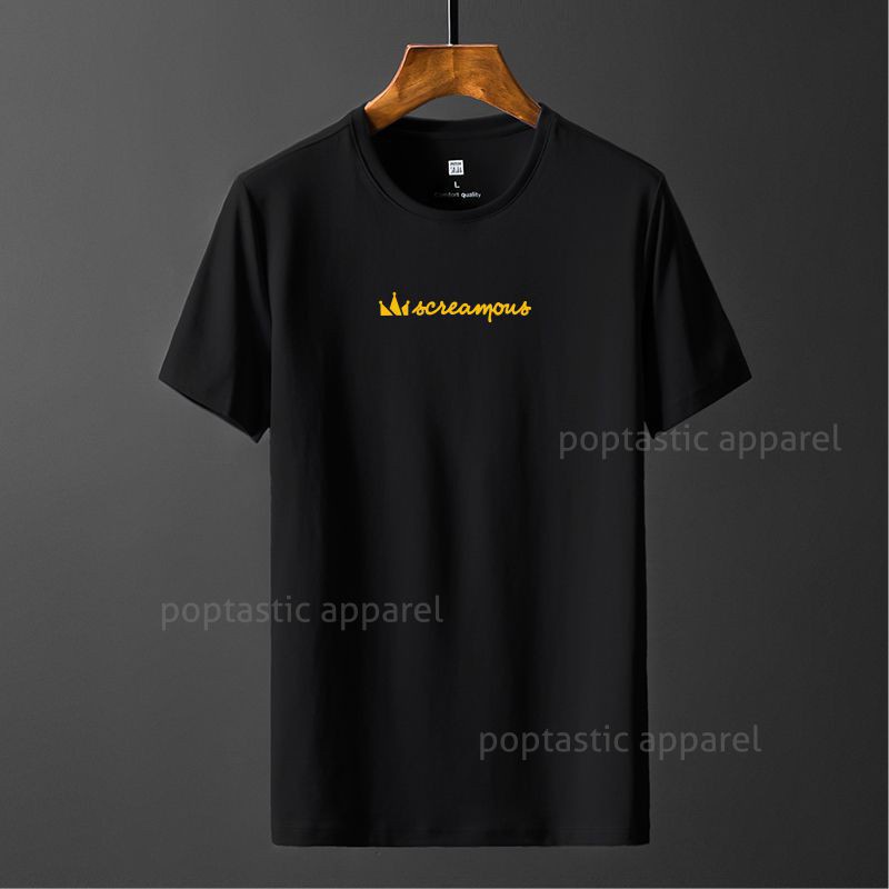 Kaos Distro screamous logo tengah pakaian tshirt pria wanita baju distro premium combed 30s
