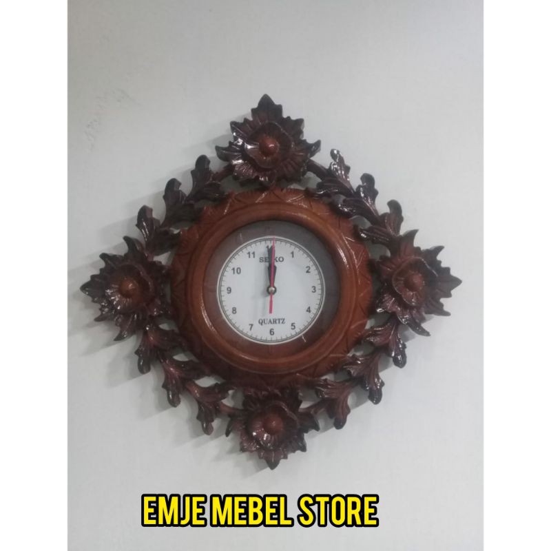 Jam Dinding Ukir Jati Jam Hias Jepara