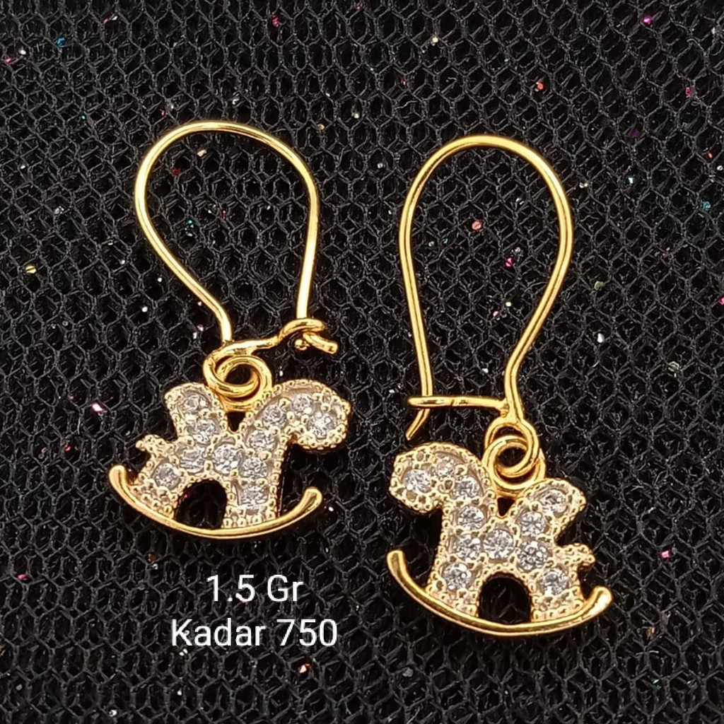 Anting Emas 17 K - 1.5 Gr Kadar 750 - 3432