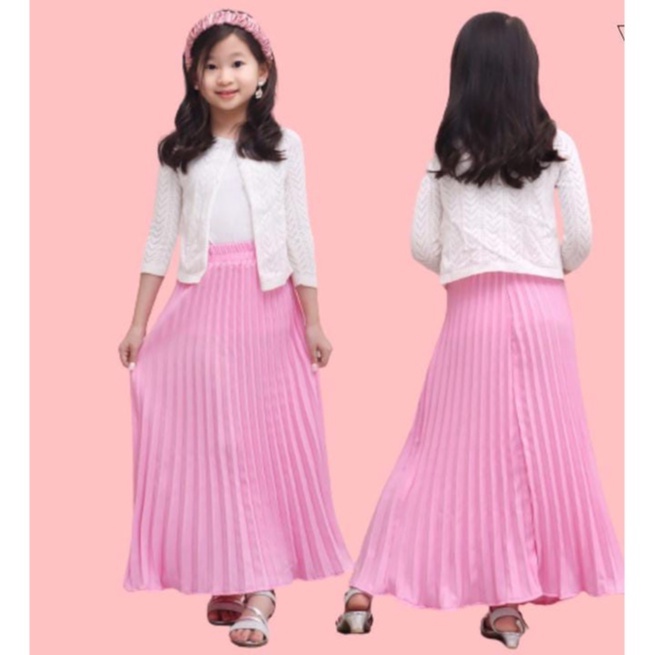 ROK PLISKET PREMIUM ANAK TANGGUNG/ROK PLISKET ANAK PEREMPUAN