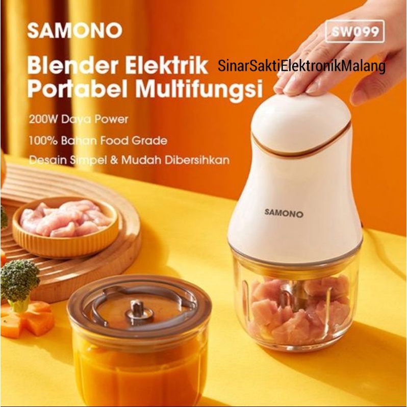 Samono Chopper Daging Serbaguna Portable Blender Penggiling Makanan Buah Food Processor SW099