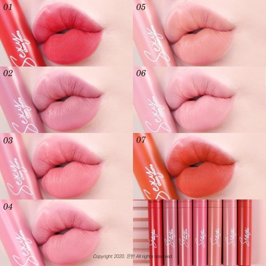 Sexy Glam Matte MS Glow Kosmetik Lip Matte Lipstik Creamy Tahan Lama